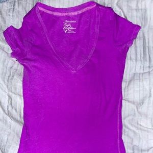 Bright purple American eagle t-shirt